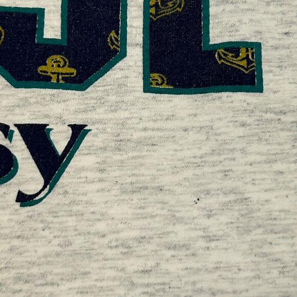 Vintage 90s Carnival Cruise Line Fantasy T Shirt The Fun Ship Gray Mens L Large - Picture 7 of 10